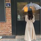 Tie-waist Long Blouse Dress