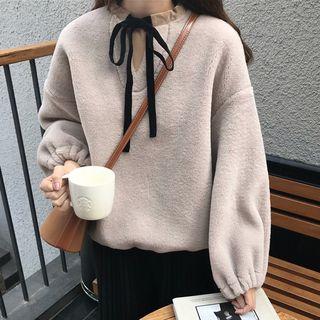 Bow Neck Sweatshirt