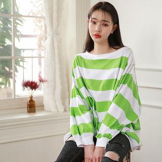 Striped Boxy Sweatshirt