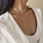 Layered Necklace 1001 - Gold - One Size