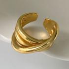 Twisted Alloy Open Ring 14k Gold - One Size
