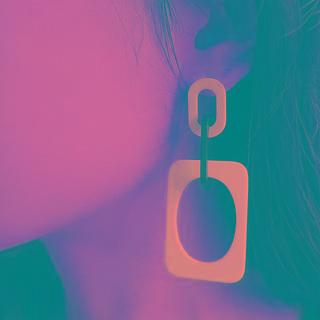 Acrylic Rectangle Drop Earring
