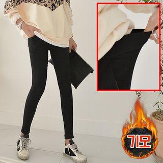 Band-waist Winter Skinny Pants