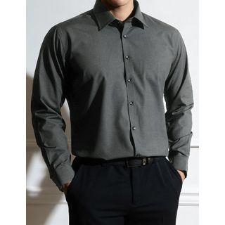 Dart-trim Basic Shirt