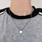 Disc Necklace Silver - One Size