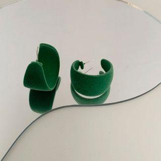Faux Suede Hoop Earring