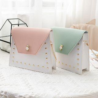 Two-tone Chain Crossbody Bag