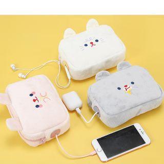 Chenille Animal Accessory Pouch