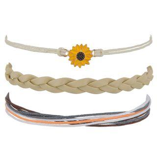 Set Of 3: Bracelet Set Of 3 Pcs - As Shown In Figure - One Size