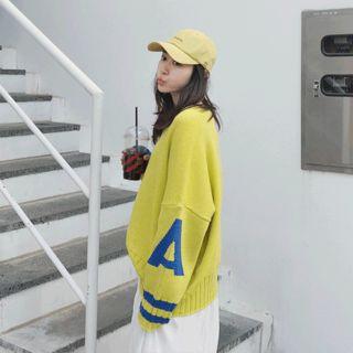 Oversized Two Tone Sweater