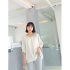 Round-neck Buttoned Tunic