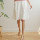 Stitched-detail Pleated Culottes