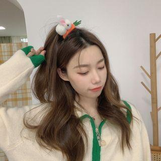 Chenille Rabbit Hair Clip
