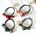Bow Faux-pearl Layered Hair Tie