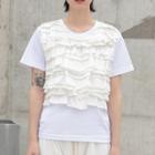 Frill-detail Short-sleeve Top