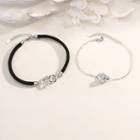 Interlocking Hoop Pendant Sterling Silver Bracelet (various Designs)