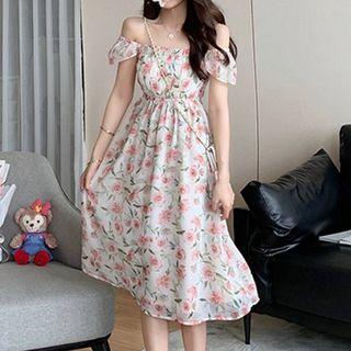 Off Shoulder Floral A-line Dress (various Designs)