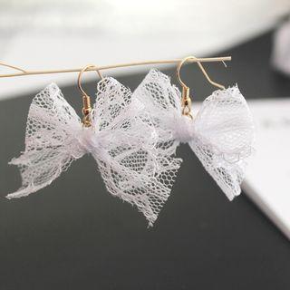 Lace Bow Hook Earring