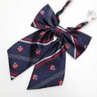 Striped Bow Tie Bow Tie - Stripe - Blue & Red & White - One Size