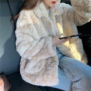 Furry Coat As Figure - One Size
