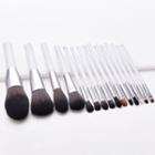 Set Of 15 : Makeup Brush T-15-021 - 15 Pcs - Brown Bristles - White - One Size