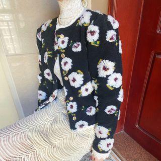 Lace Trim Floral Jacket