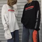 Couple Matching Long Sleeve Letter Printed T-shirt