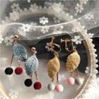 Leaf Ear Stud / Clip-on Earring