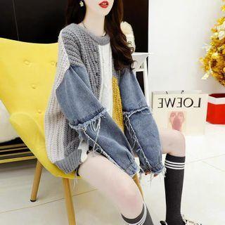 Denim Sweater Blue - One Size