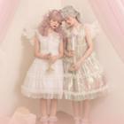 Set: Sleeveless See-through Lolita Dress + Sleeveless Plain A-line Dress