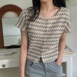 Dolman-sleeve Pattern Cardigan
