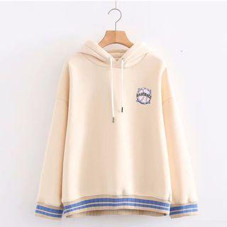 Print Loose-fit Hoodie Off-white - One Size