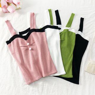 Summer-knit Ruched Top