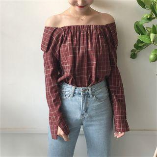 Reversible Check Long-sleeve Shirt