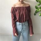 Reversible Check Long-sleeve Shirt