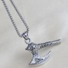 Stainless Steel Axe Pendant Necklace