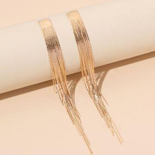 Fringed Ear Stud Gold - One Size