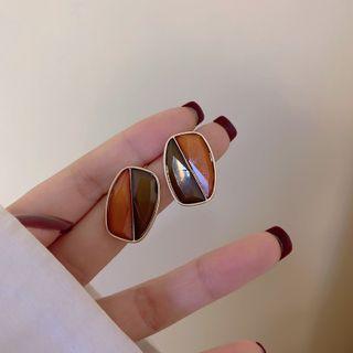 Panel Resin Alloy Earring