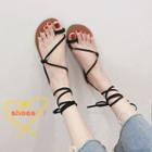 Toe-loop Lace-up Sandals