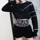 Cropped Zip Pullover