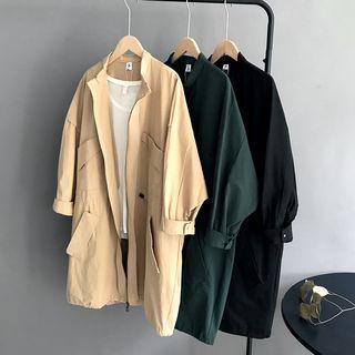 Zip-up Long Utility Jacket
