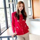 Pearl Buttoned Ribbon Jacket