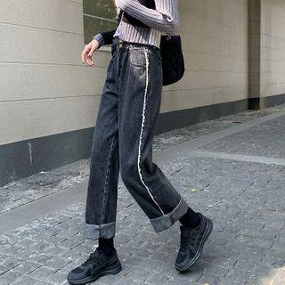 Straight Leg Denim Pants