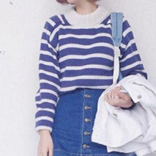 Striped Turtleneck Pullover Sweater