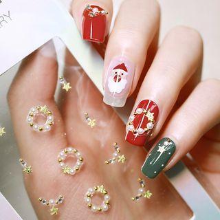 Faux Pearl & Star Nail Art Decoration