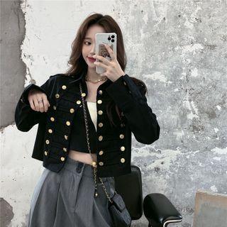 Denim Military Jacket