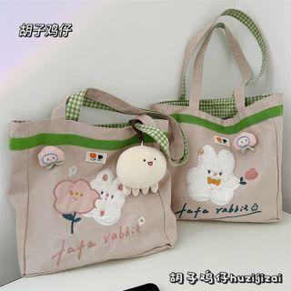 Rabbit Canvas Shoulder Bag / Hanging Decoration / Set