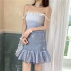 Sequined Gradient Off-shoulder Slim-fit Dress As Figure - One Size