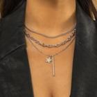 Bar Layered Chain Necklace