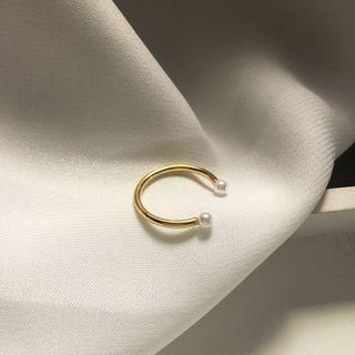 Faux Pearl Cuff Earring 1 Pc - Ring - One Size